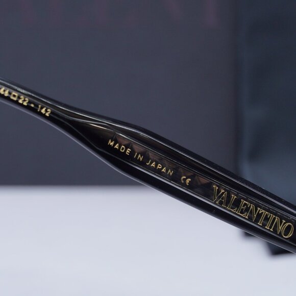 Valentino V-ESSENTIAL-IV VLX-132B Round Eyeglasses 46mm - Shiny Black - Picture 6 of 11